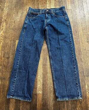 U.S. Polo Assn. Heritage Men's Dark Wash Straight Leg Jeans 34x32 100% Cotton